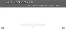 Tablet Screenshot of maheshborsedesigns.com